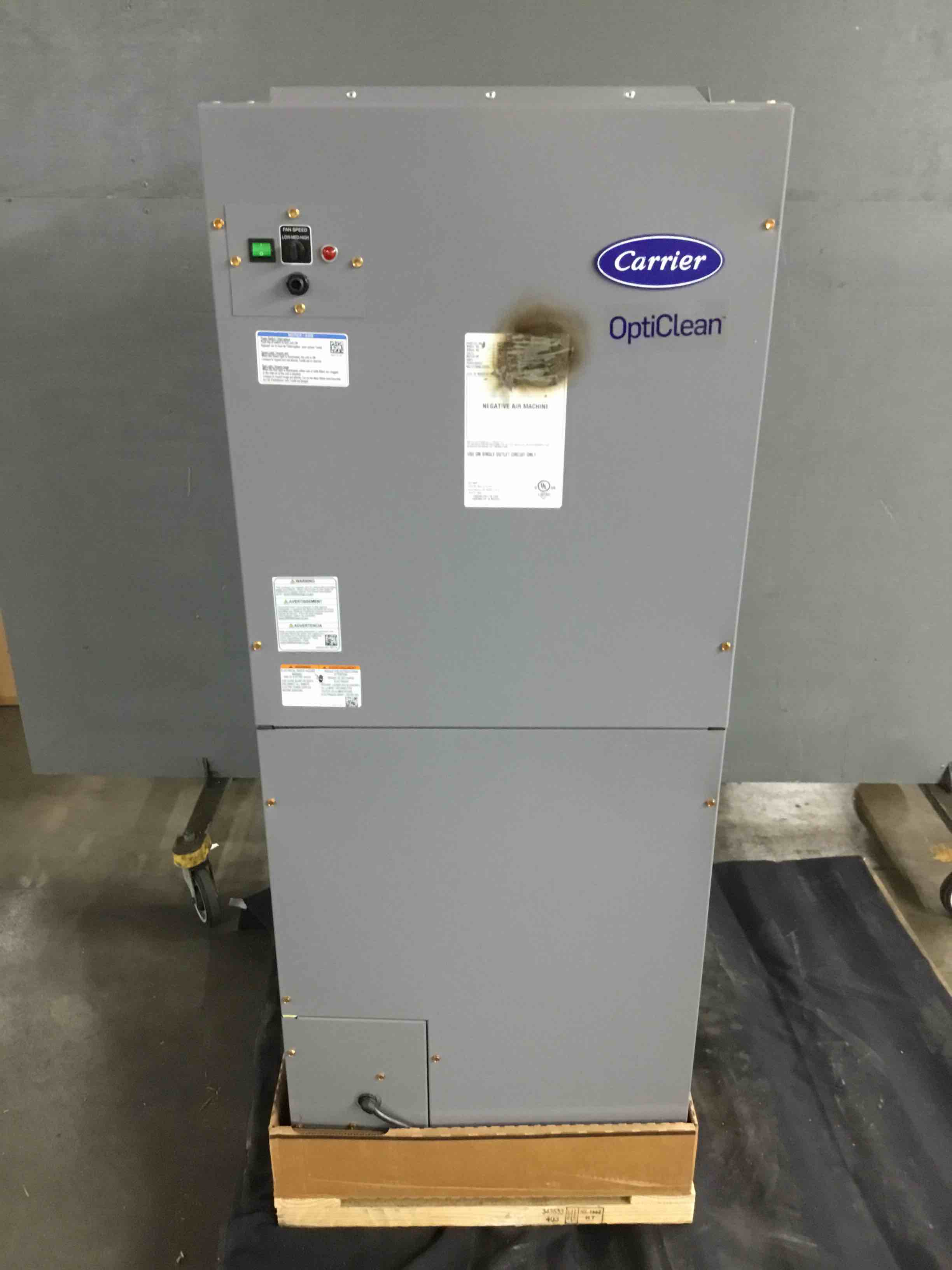 Carrier OptiClean Dual-Mode Air Scrubber And Negative Air Machine