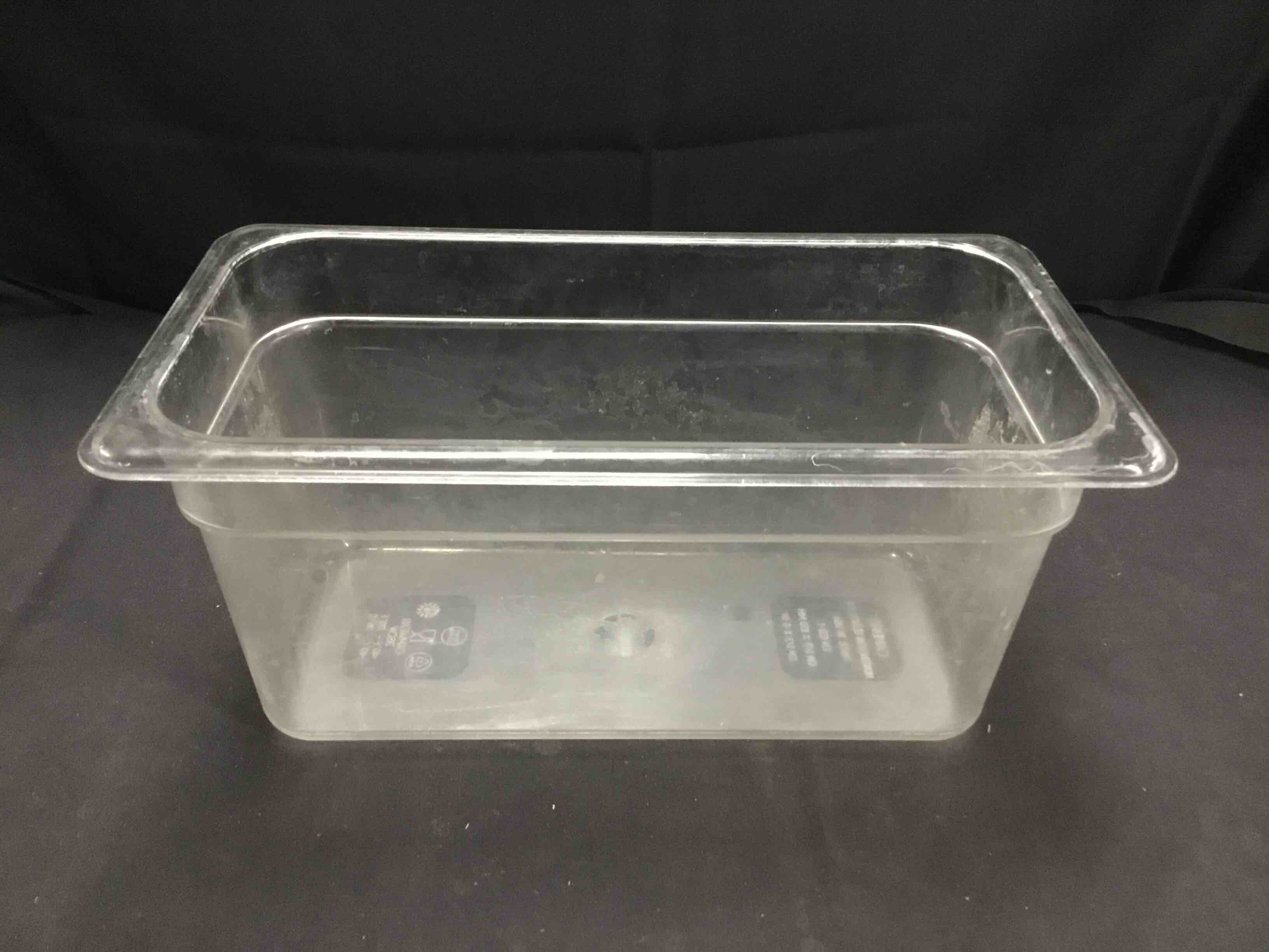 6 Inch Deep One Third Size Plastic Insert Pan 