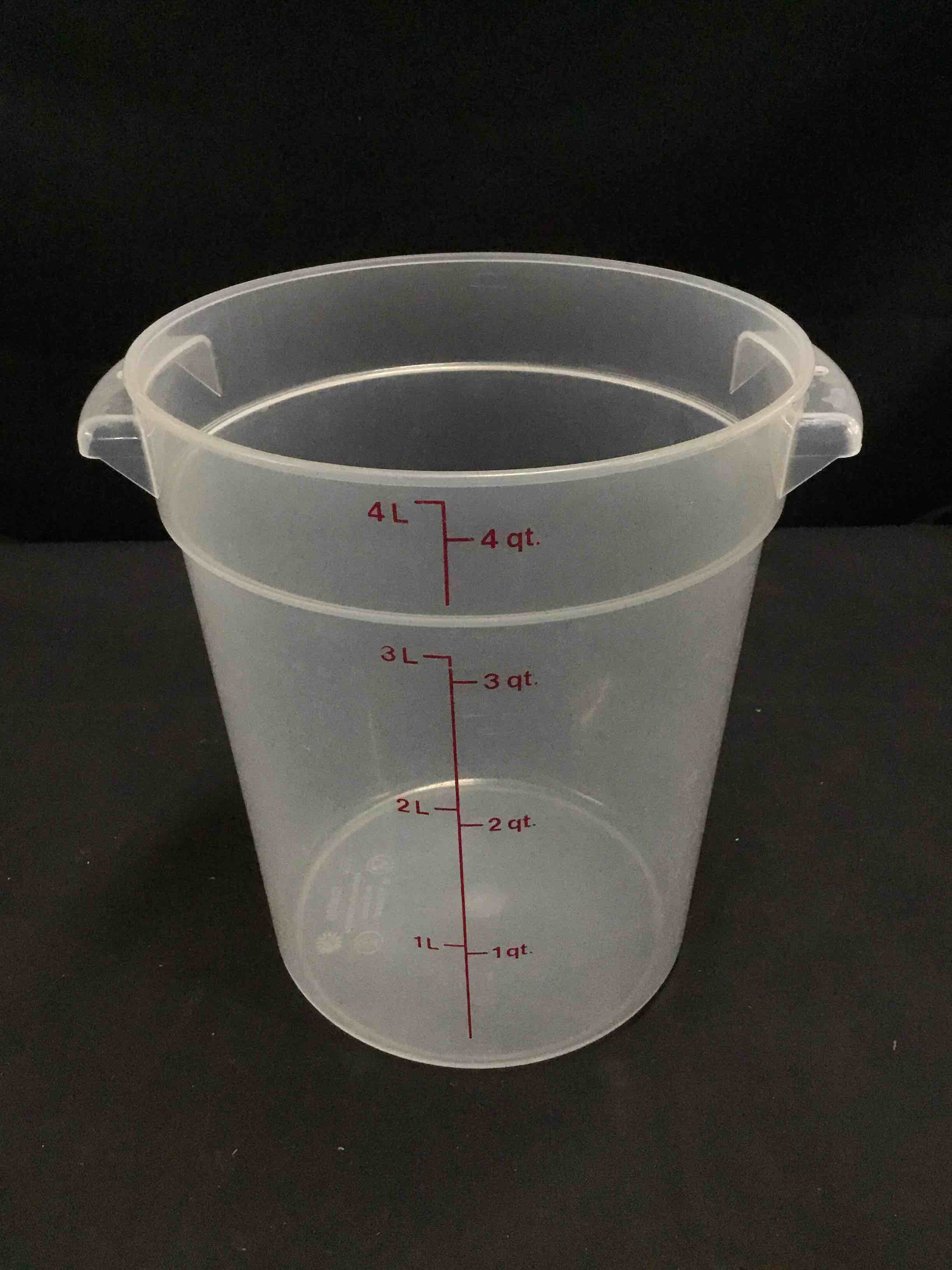 4 Qt Plastic Storage Container 