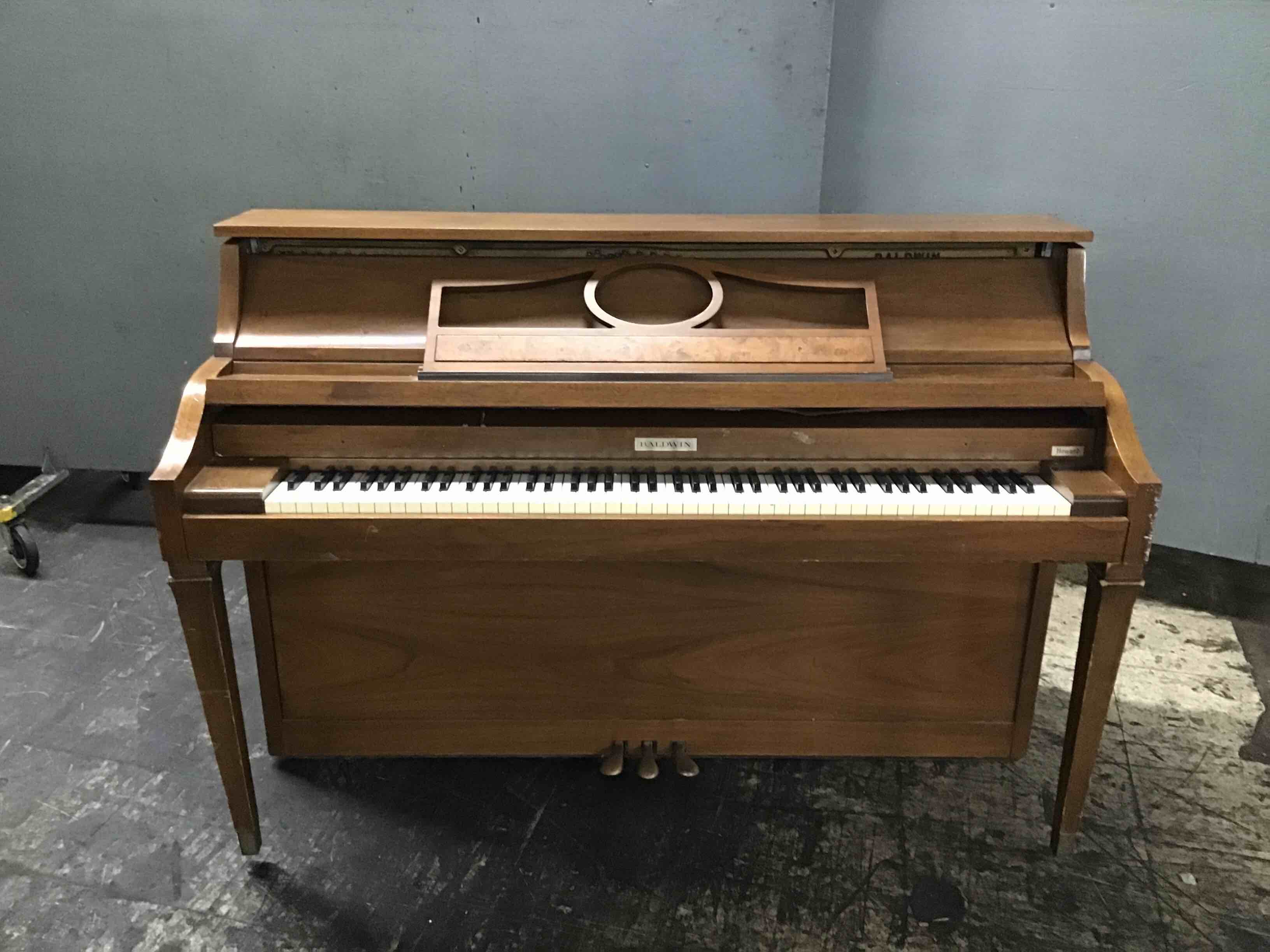 Baldwin Walnut Howard Spinet Piano