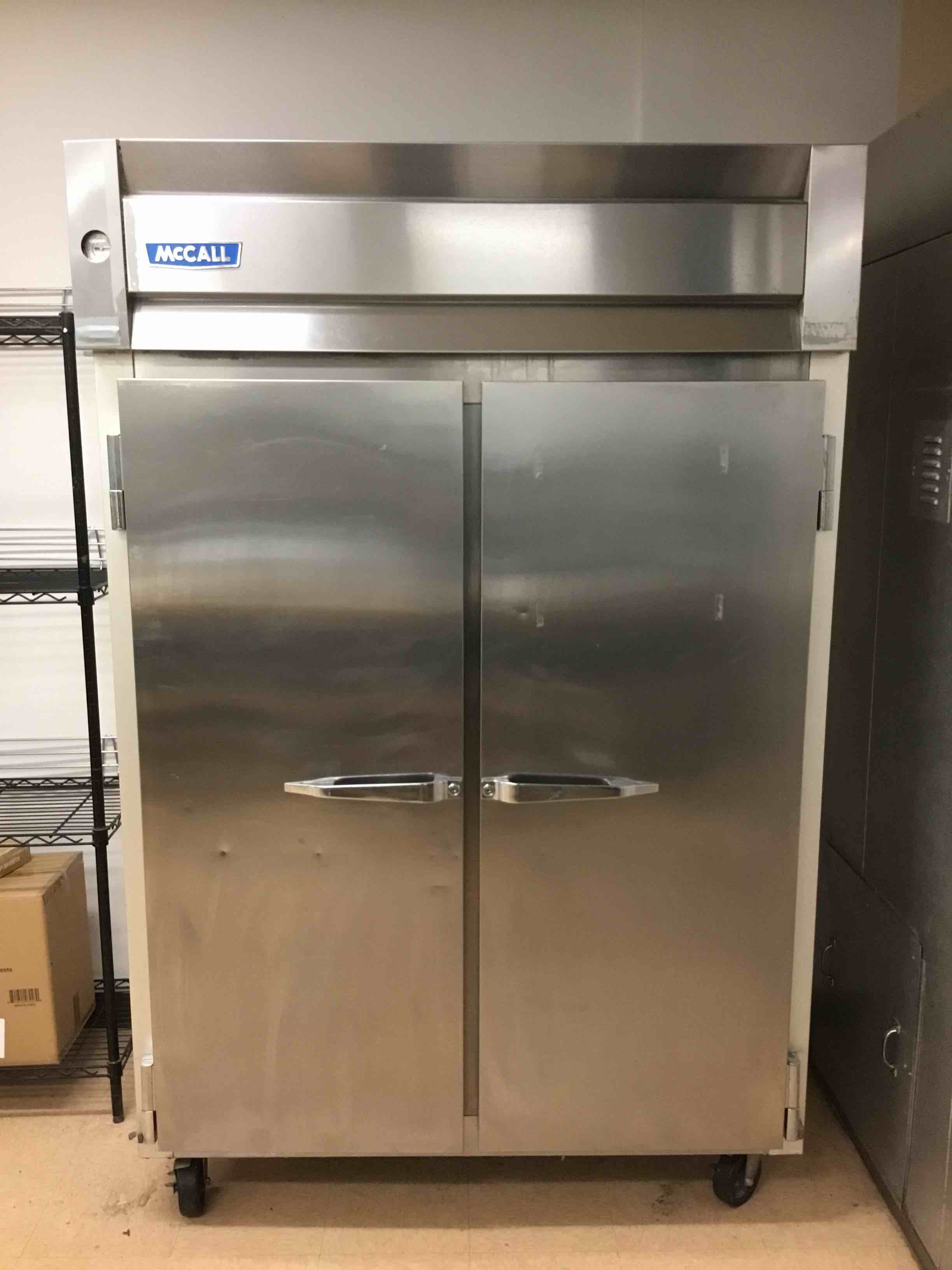 McCall Stainless Steel 2-Door Reach In Freezer On Casters 