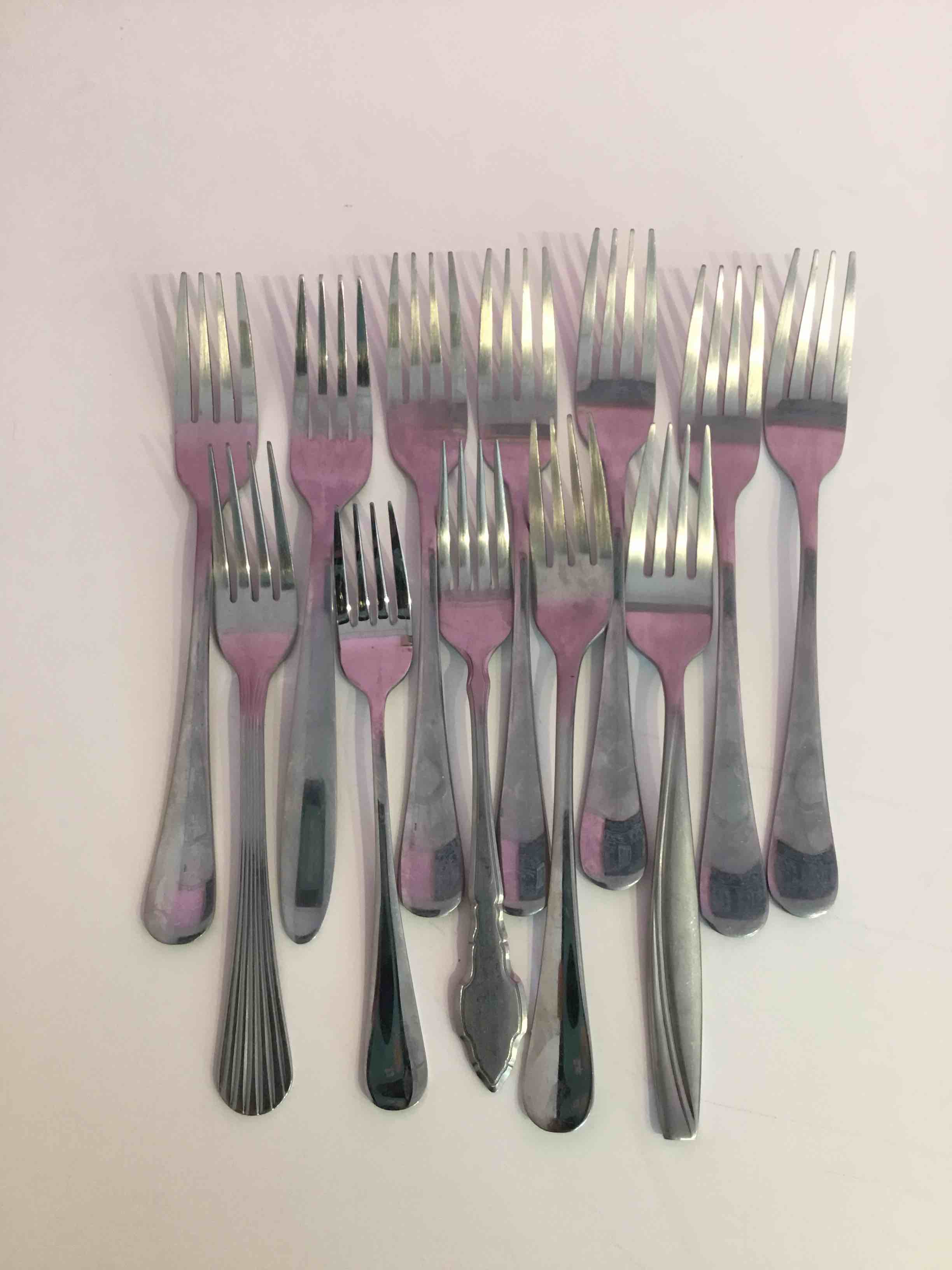 Stainless Steel Forks, Various Styles
