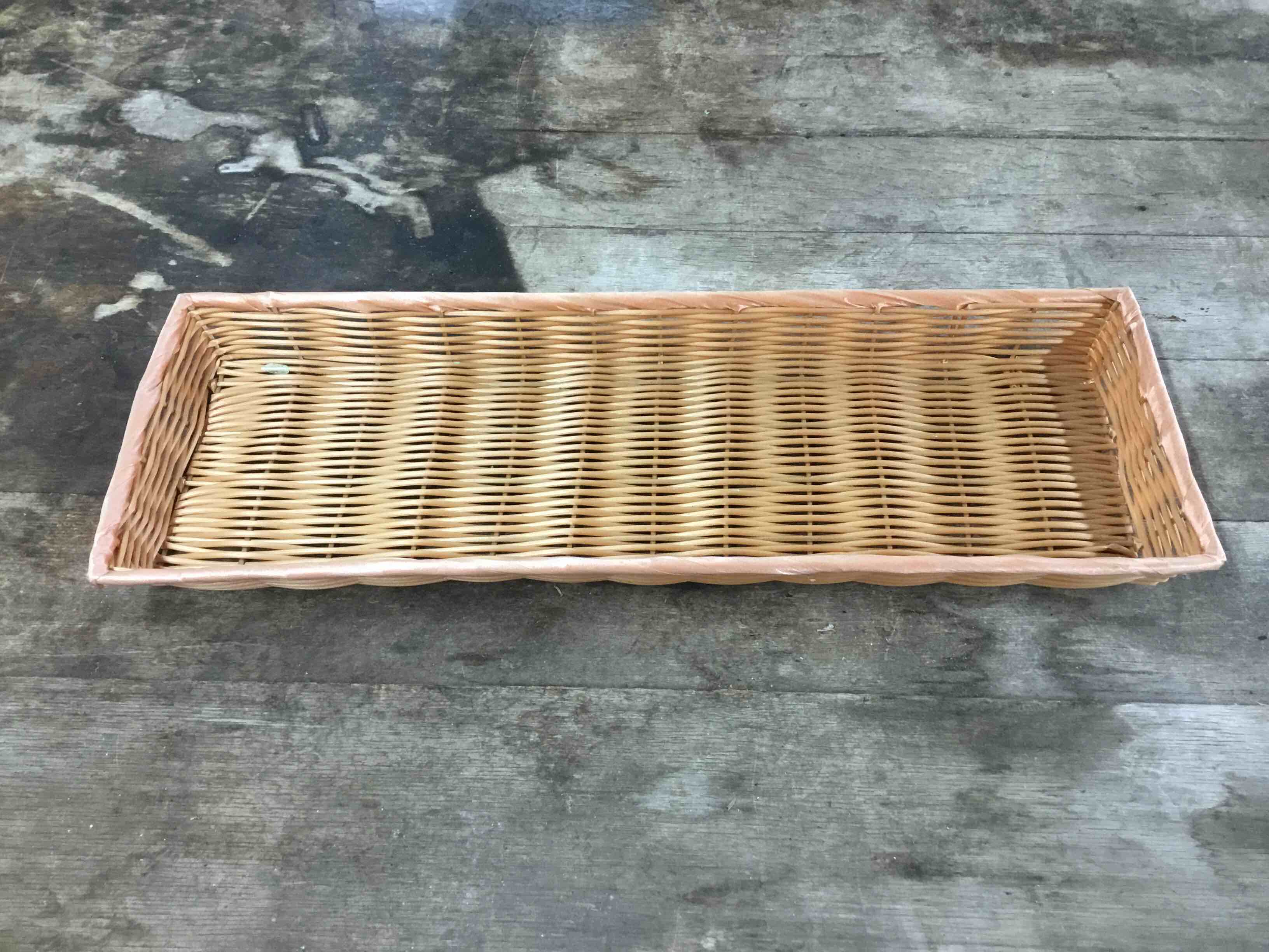 26 Inch x 9 Inch Wicker Basket 