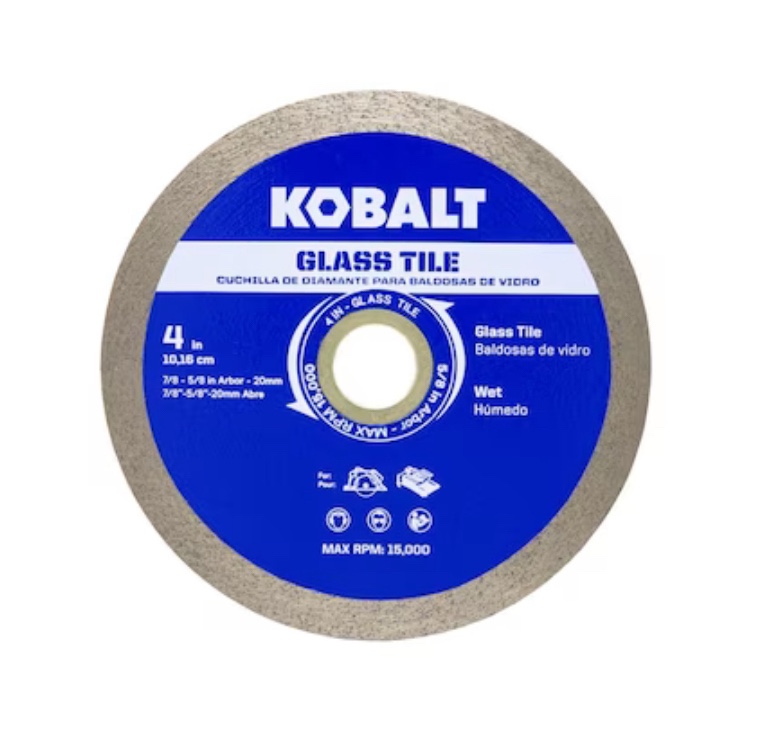 Kobalt GL04 4-in Wet Continuous Rim Diamond Saw Blade