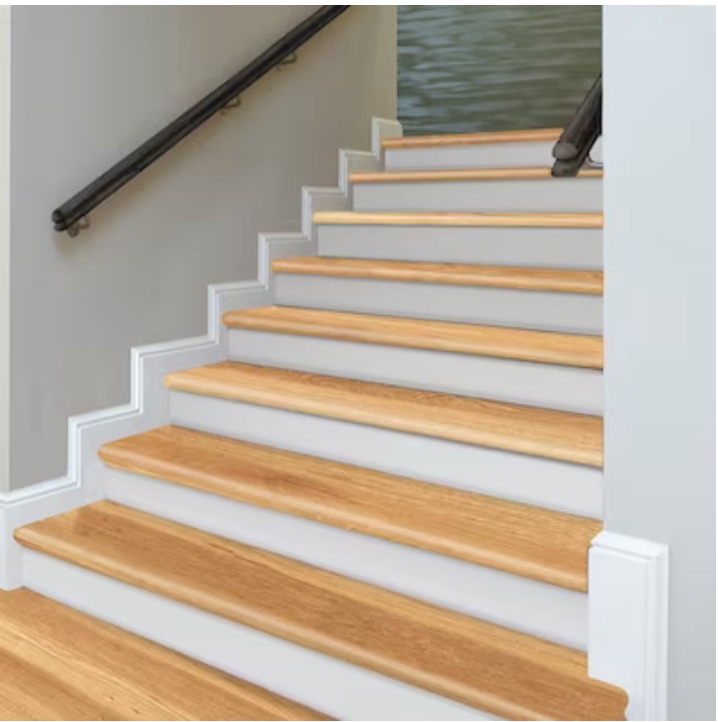 Zamma Cap-A-Tread Renewal System 12.13-in x 47-in Natural Oak Mdf No Return Stair Tread
