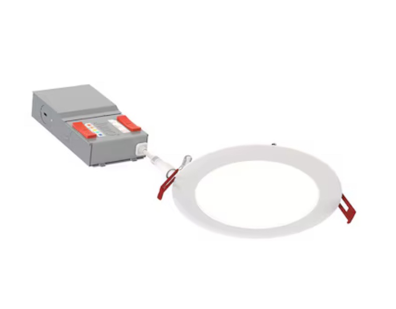 Juno Matte 6-in 1050-Lumen Switchable Round Dimmable LED Canless Recessed Downlight
