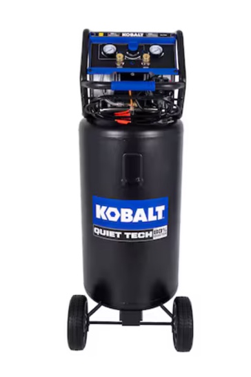 Kobalt QUIET TECH 26-Gallon Portable Electric 150 PSI Vertical Quiet Air Compressor