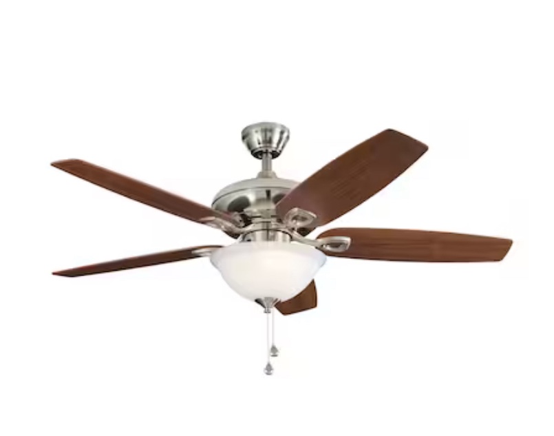 Harbor Breeze 40956 Coastal Creek 52" Brushed Nickel Ceiling Fan 803769