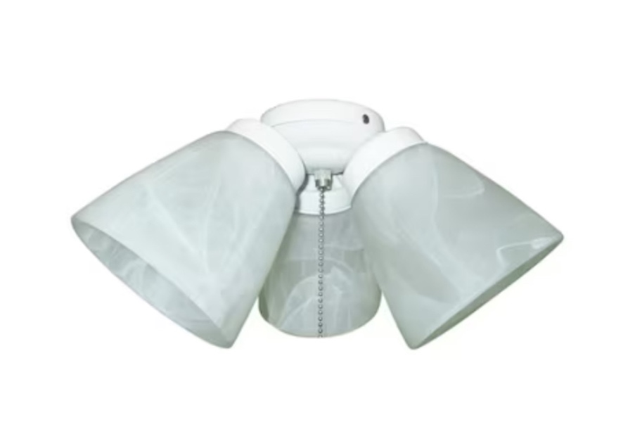 Harbor Breeze 11-in 3-Light White LED Ceiling Fan Light Kit