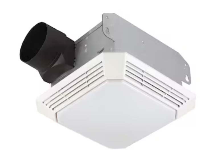 Broan 3.5-Sone 70-CFM White Lighted Bathroom Fan