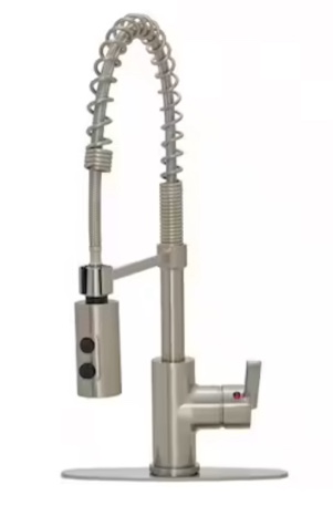 Project Source 1 Handle Pull Down Commercial Kitchen Faucet H90K-51D-PS-BN NIB