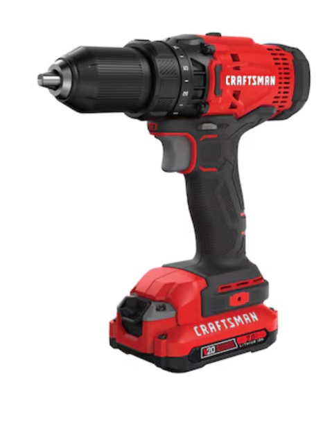 CRAFTSMAN V20 20-volt Max 1/2-in Keyless Cordless Drill (1-Battery Included, Charger Included)