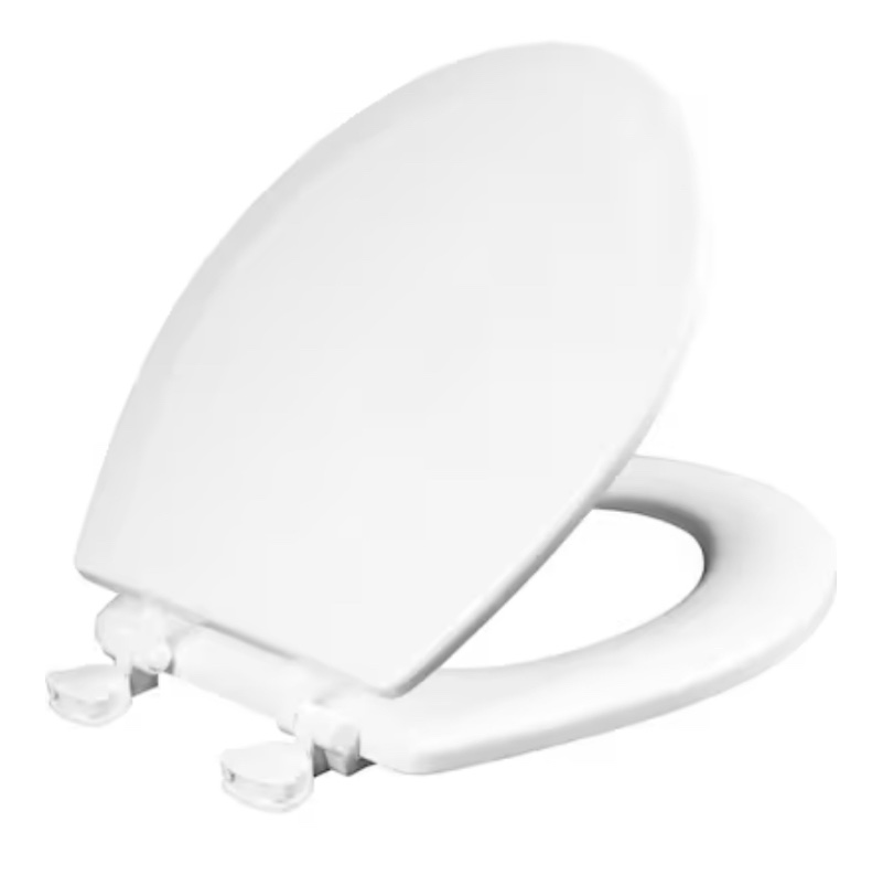 Mansfield Wood White Round Toilet Seat