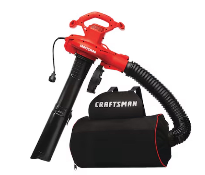 CRAFTSMAN 450-CFM 260-MPH Corded Electric Backpack Leaf Blower