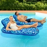Aqua Luxury Inflatable Pool Recliner, 2 