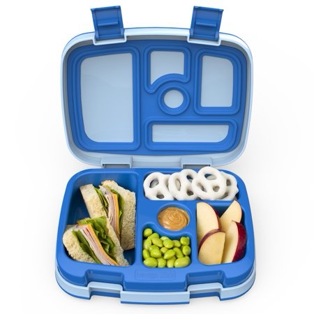 Bentgo Kids' Brights Leakproof, 5 Compartment Bento-Style Kids' Lunch Box - Blue