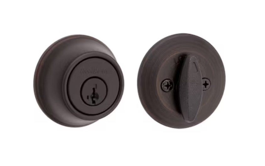 Kwikset Security 660 Series Venetian Bronze Single Cylinder Deadbolt with SmartKey