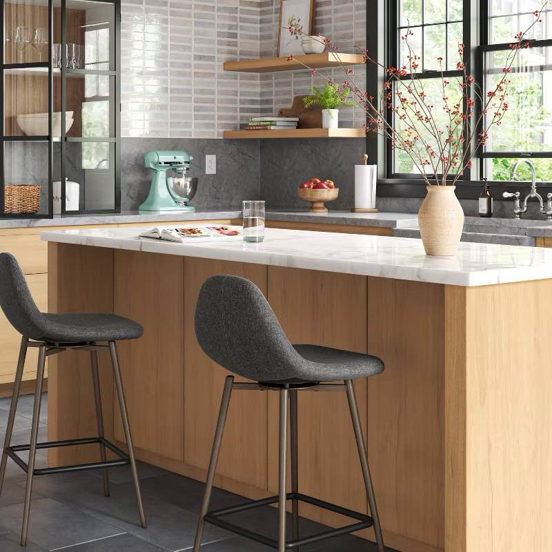 Copley Counter Height Barstool Dark Gray - Threshold?