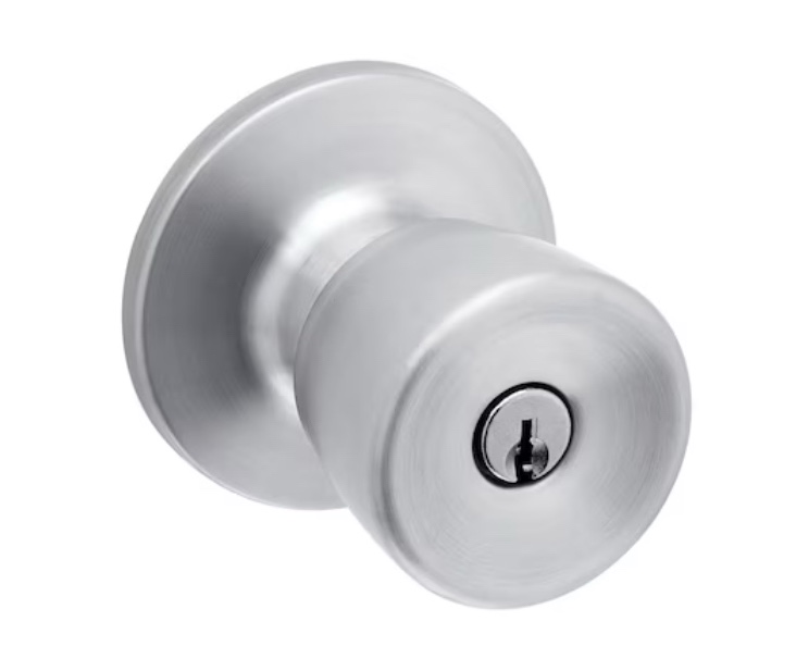RELIABILT Gallo Stainless Steel Exterior Keyed Entry Door Knob