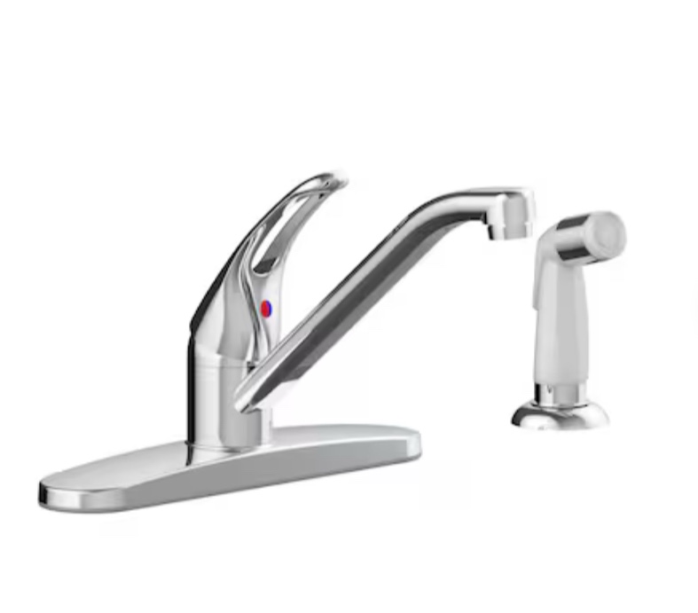  Project Source Wakebridge Polished Chrome Single Handle Kitchen Faucet