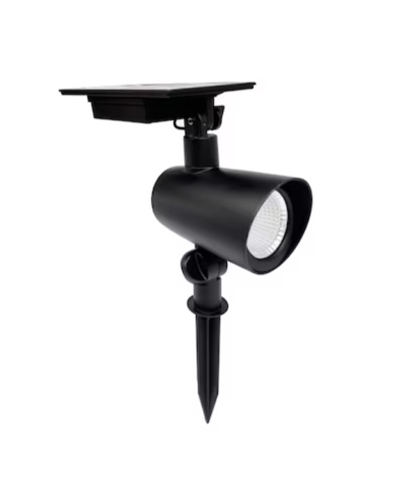  Harbor Breeze 180-Lumen Black Solar LED Flood Light