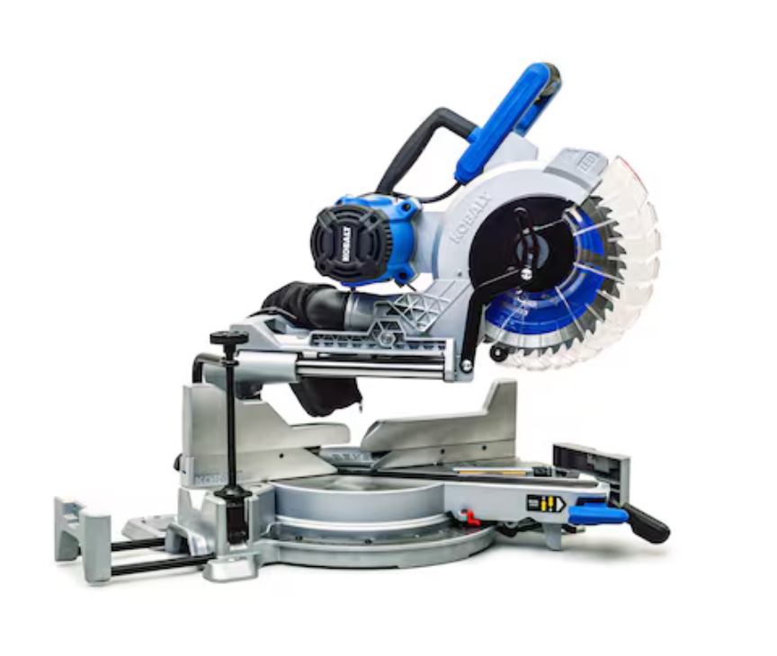 Kobalt Compact 10-in 15-Amp Dual Bevel Sliding Compound Corded Miter Saw
