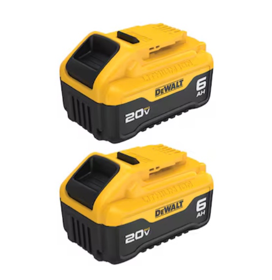 DEWALT 20-V 2-Pack Lithium-ion Battery (6 Ah)
