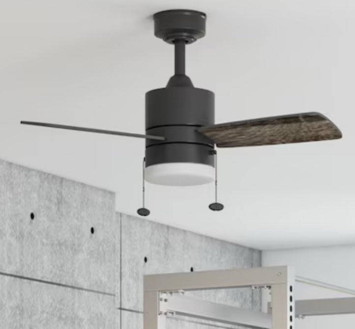 Harbor Breeze Monroem 32-in Bronze with Mocha/Cocoa Blades Indoor Ceiling Fan with Light