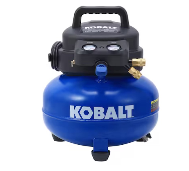 Kobalt 6-Gallon Portable Electric 150 PSI Pancake Air Compressor