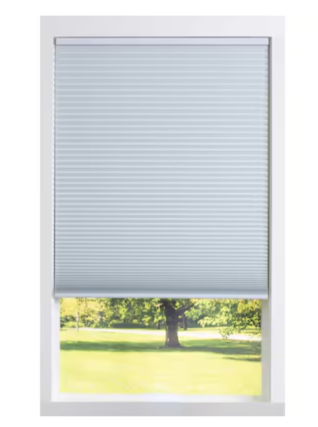allen + roth 35-in x 64-in White Blackout Cordless Cellular Shade
