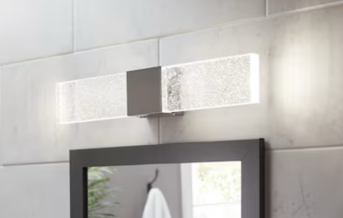 Origin 21 Waldorf 24-in 1-Light Brushed Nickel LED Modern/Contemporary Vanity Light Bar