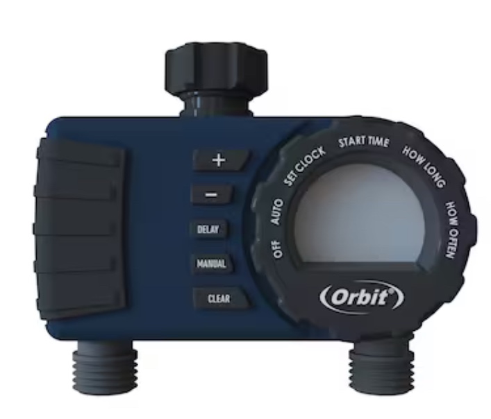 Orbit 2 Output Port Stationary Digital Hose End Timer