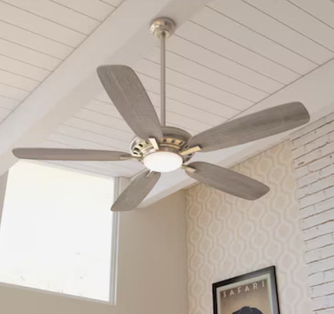 Minka 1461047 Baskinville 52 Inch Ceiling Fan Pewter Finish