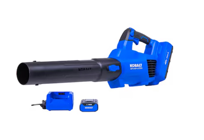 Kobalt Gen4 40-volt 520-CFM 120-MPH Battery Handheld Leaf Blower 4 Ah (Charger Included)