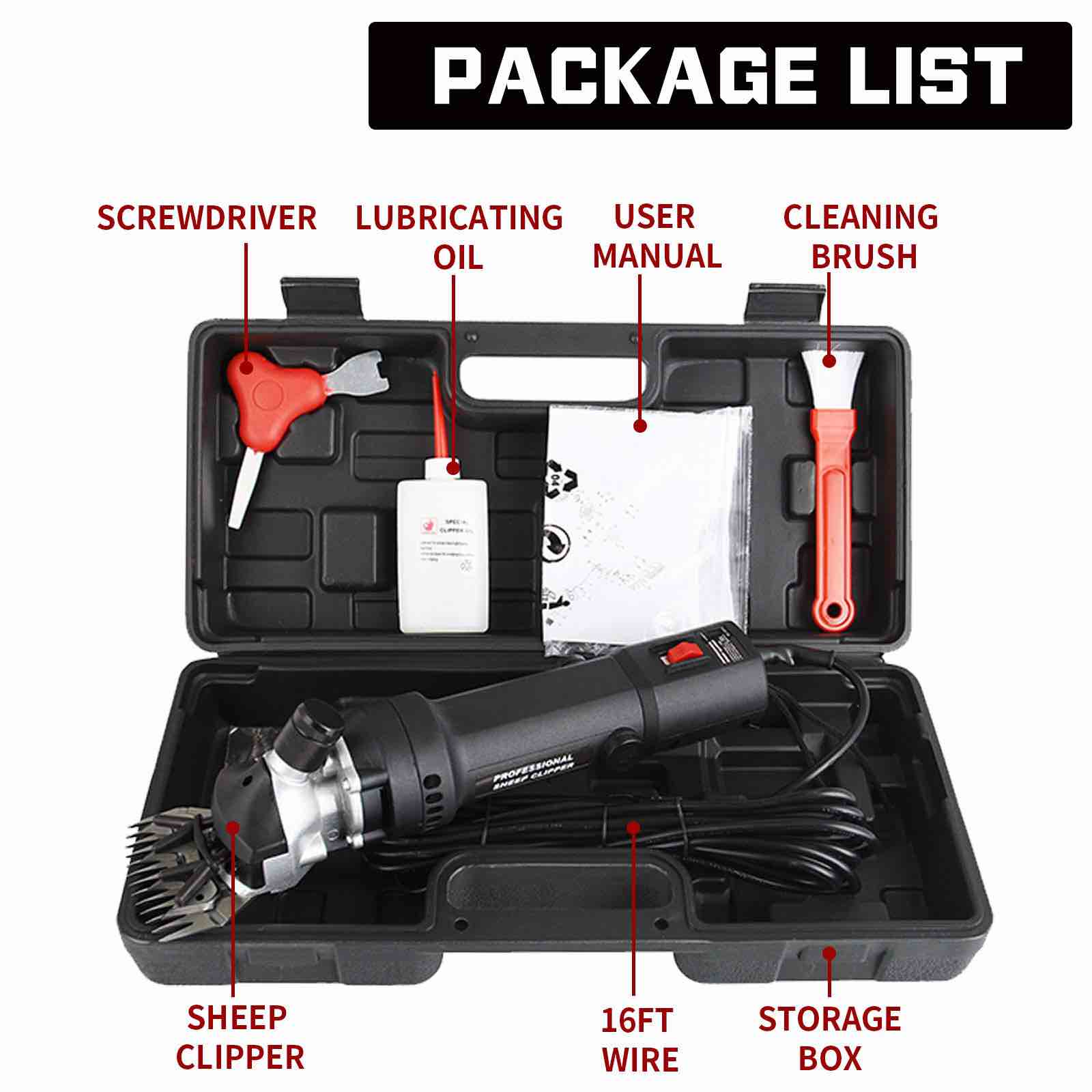 SUNCOO PROFESSIONAL SHEEP CLIPPER (Carrying BAG)