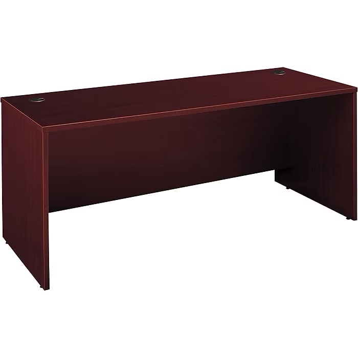 Bush Business Furniture Westfield 72W x 30D Office Desk, Mahogany, (WC36736)