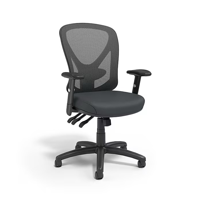 Staples Carder Ergonomic Fabric Swivel Computer and Desk Chair, Black (24115-CC)
