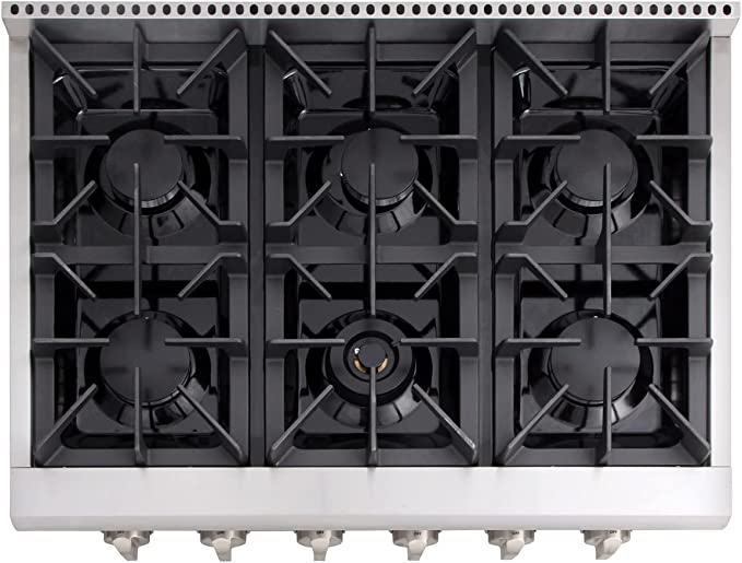 Gas kitchen cooktop