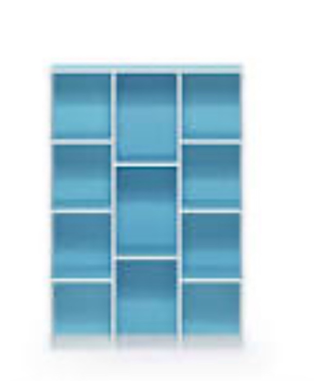 open bookshelf #l 250 blue