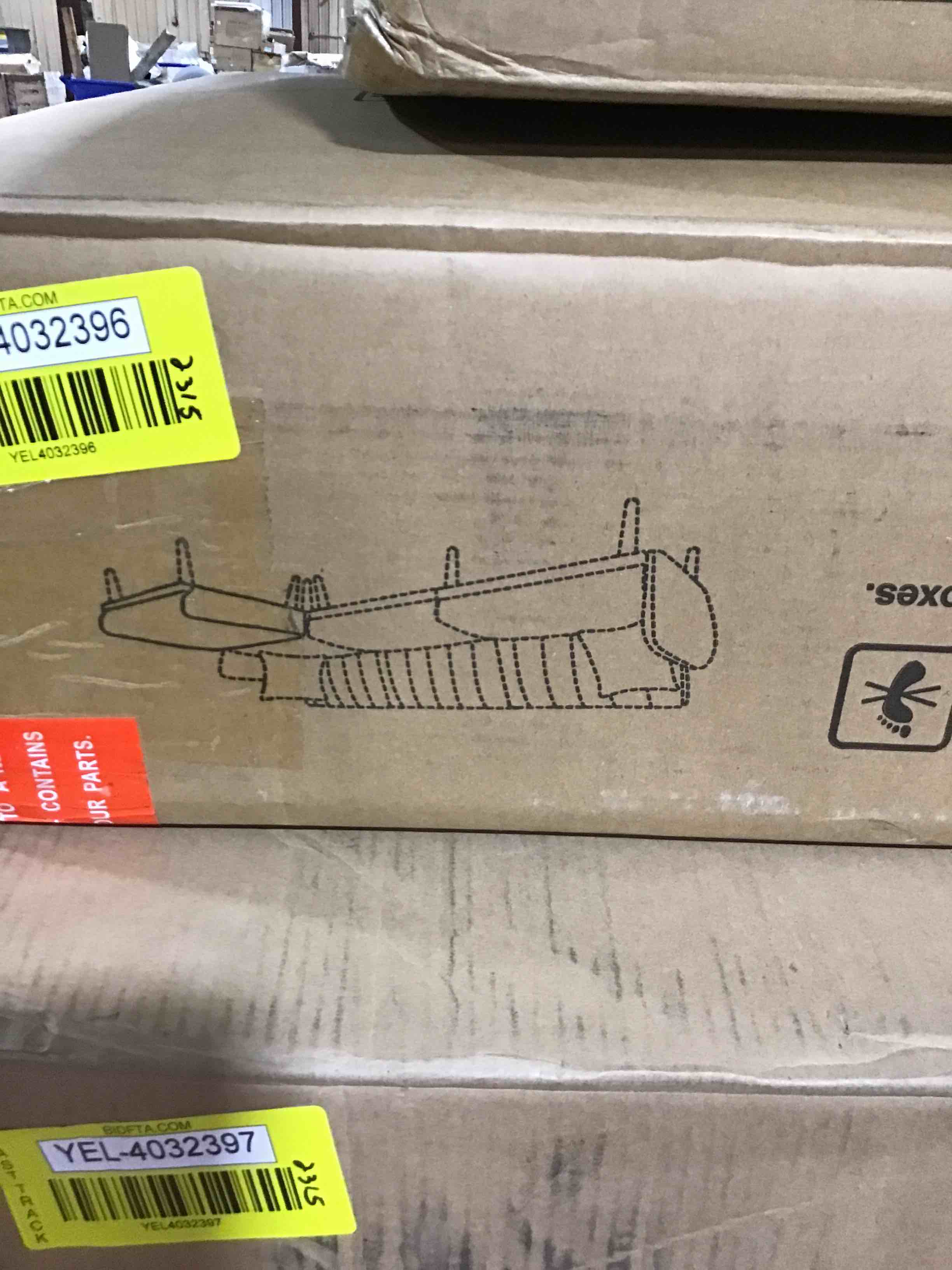 Power lift recliner box convertible sofa bed box 1 of 3 