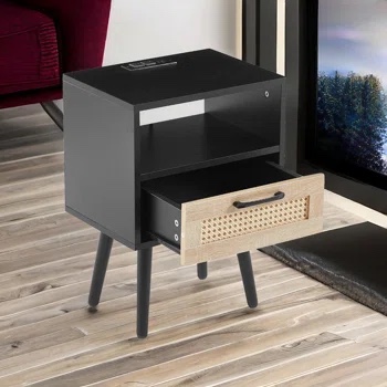 Okawville 1 - Drawer Nightstand, night stands, bed side table