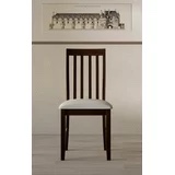 Jesse Dining Chair Box B (Set of 6), Warm Gray/Dark Brown