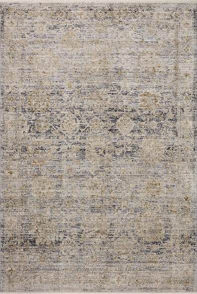 Loloi Jean Stoffer x Loloi Katherine Collection KES-02 Charcoal/Gold 2'-7" x 8'-0" Runner Rug