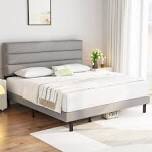IYEE NATURE QUEEN BED FRAME UPHOLSTERED PLATFORM