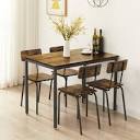 RUSTIC BROWN 1+4 DINER TABLE