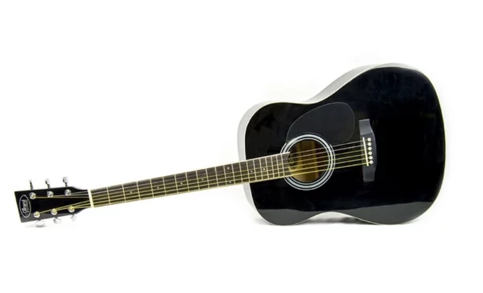 Girard 41” Steel String Acoustic Guitar, Black