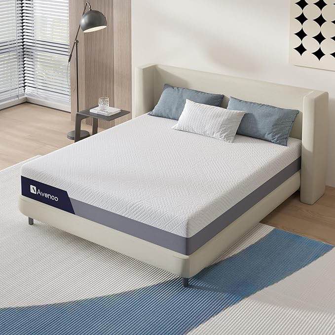 Avenco Full Size Mattress, 12 Inch Gel Memory Foam Mattress Full for Cooling Sleep & Pressure Relief, Medium Firm Mattress with Motion Isolation, Mattress in a Box