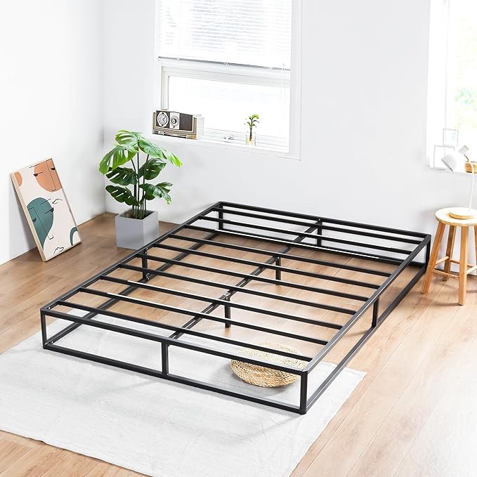PrimaSleep 9 Inch Dura Metal Platform Bed Frame/Non Slip Bed Frame/Steel Bed Frame (King)