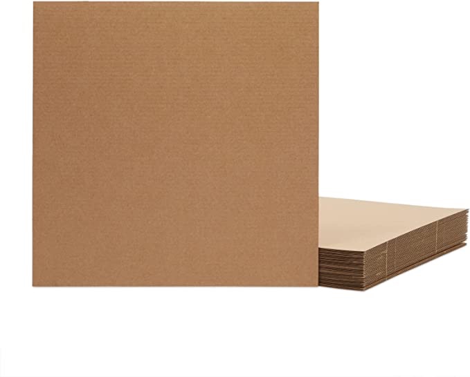 Corrugated Cardboard Sheets, 36" x 48", Kraft Brown, For Packing