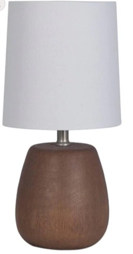 Polyresin Wood Accent Lamp Walnut - Threshold, Set of 2